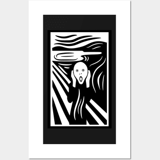 The Scream Minimalist Posters and Art